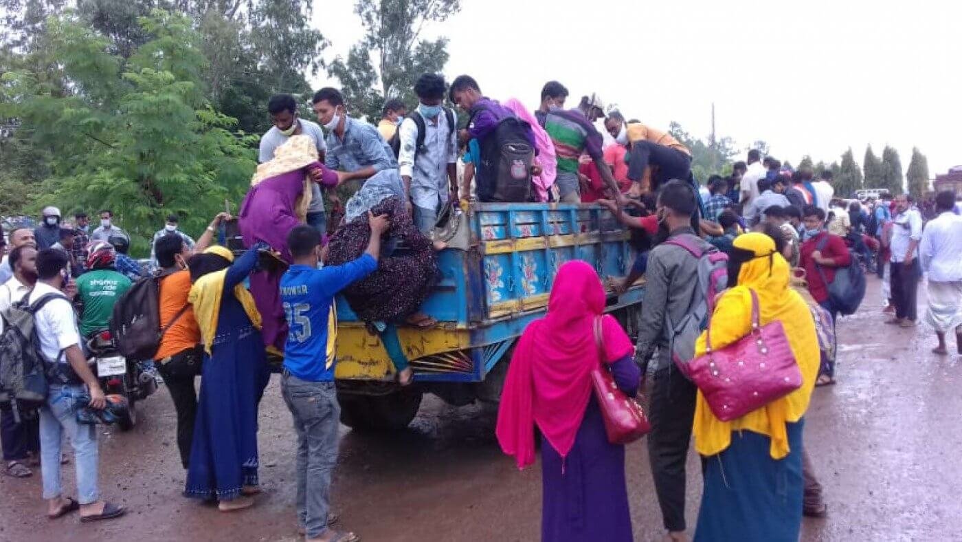উত্তরাঞ্চল থেকে ঢাকার পথে অসংখ্য কর্মজীবী মানুষ 1